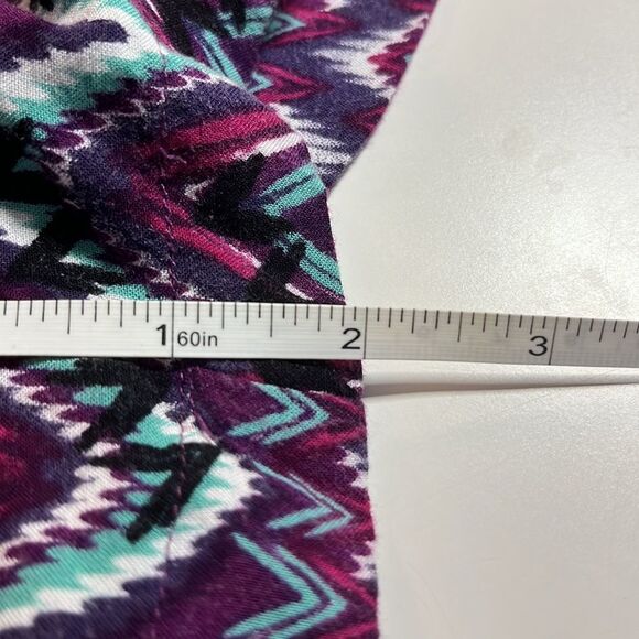 MIMI Chica patterned shorts pleated side zip wide waistband lightweight SZ S - Picture 11 of 11